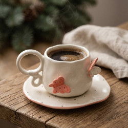 Porcelain Mug & Saucer